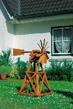 Holz Windrad Santa Fe 1/Stck  ,Breite:80cm ,Tiefe:48cm ,Höhe:107cm 