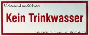 Kennzeichungsschild Kein Trinkwasser K-TW   [Regenwassernutzung]