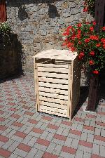 Holz Mülltonnenbox Vario III 1/Stck  ,Breite:70cm ,Tiefe:92cm ,Höhe:122cm 