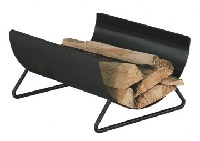 HEIBI Holzkorb, Kaminholzlager, modern aus Stahl 1/Stck  ,Art.-Nr.:52262-072 ,Ausführung:Edelstahl/geschliffen 