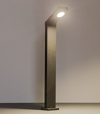 HEIBI LED Wegeleuchte NURIA-STAND 1/Stck  ,Art.-Nr.:68216-039 ,Ausführung:Aluminium/Grafitgrau 