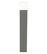 HEIBI LED Wegeleuchte QUADI 1/Stck  ,Art.-Nr.:68190-036 ,Ausf?hrung:Aluminium/Steingrau ,Gesamth?he cm:69.0 