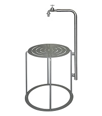 HEIBI Wasserzapfs?ule, Wasserentnahmestelle mit Ablage 1/Stck  ,Art.-Nr.:53247-036 
