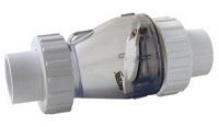 AQUIVA® PVC Rückschlagventil 1/Stck  ,Anschluss ø:50 mm K-K 