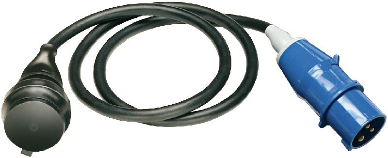 Adapterleitung IP44 1,5m schwarz H07RN-F 3G1,5 CEE-Stecker 230V/16A  1/Stck  ,Länge:23,000 ,Breite:20,000 ,Höhe:7,000 