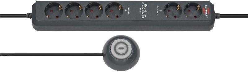  Eco-Line Comfort Switch Plus EL CSP 24 Steckdosenleiste 6-fach anthrazit 1,5m H05VV-F 3G1,5 2 permanent, 4 schaltbar beleuchteter Hand-/Fußschalter  1/Stck  ,Länge:5,800 ,Breite:17,000 ,Höhe:53,000 