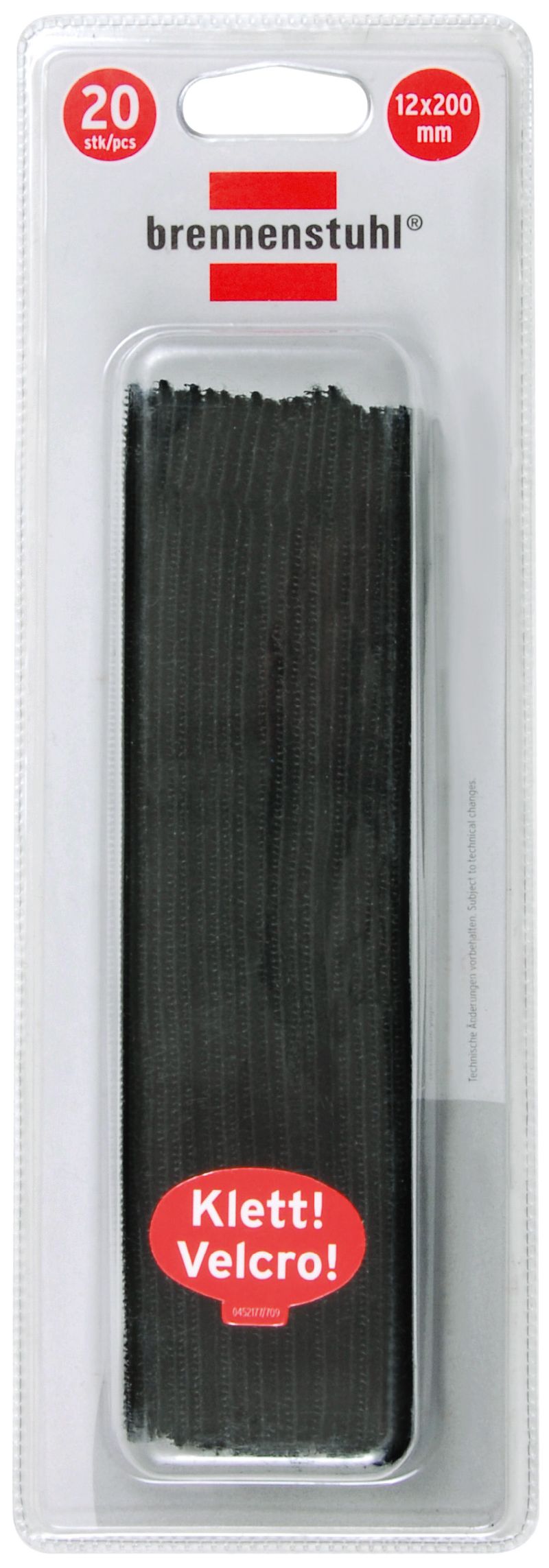  Klett-Kabelbinder schwarz 12mm x 200mm  1/Stck  ,Länge:4,000 ,Breite:10,000 ,Höhe:29,500 
