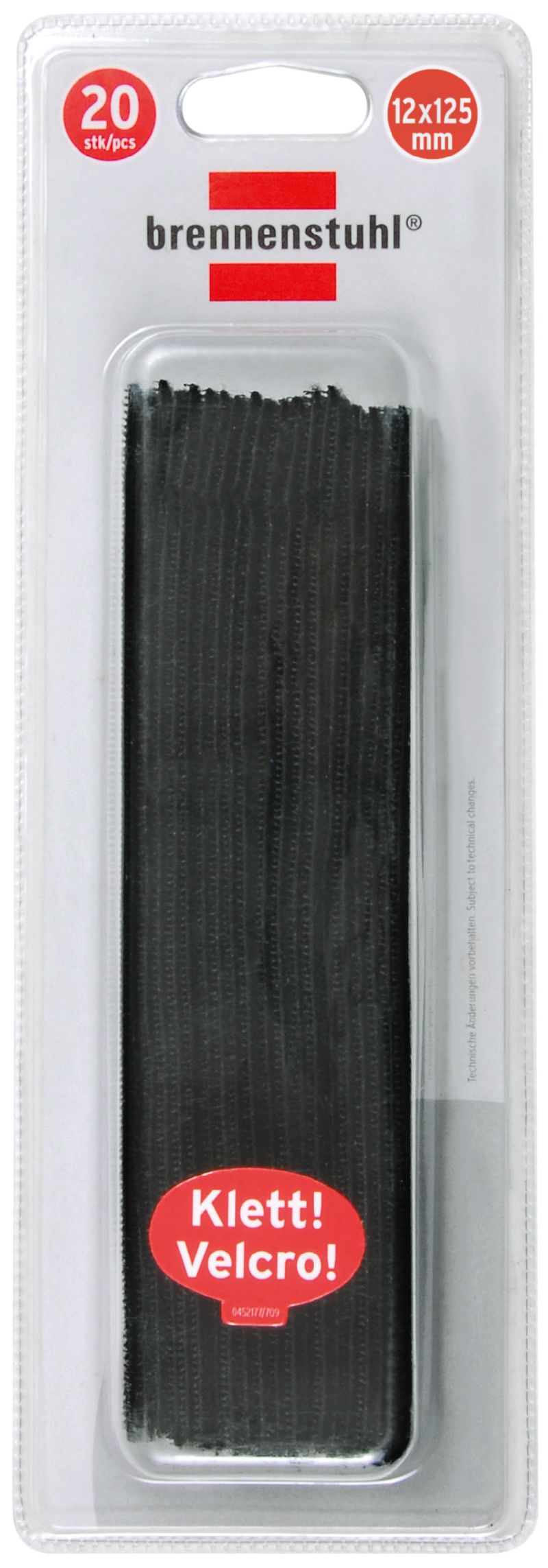  Klett-Kabelbinder schwarz 12mm x 125mm  1/Stck  ,Länge:3,000 ,Breite:9,500 ,Höhe:23,000 