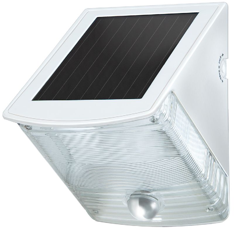  Solar LED-Wandleuchte SOL 04 plus IP44 mit Infrarot-Bewegungsmelder 2xLED 0,5W 85lm Farbe Grau-Weiß  1/Stck  ,Länge:20,000 ,Breite:12,000 ,Höhe:17,000 
