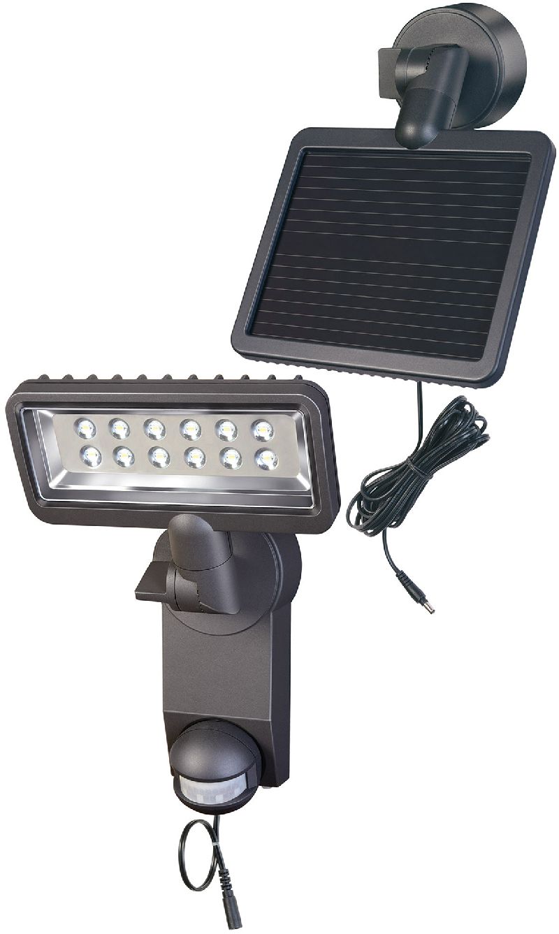  Solar LED-Strahler Premium SOL SH1205 P2 IP44 mit Infrarot-Bewegungsmelder 12xLED 0,5W 480lm Kabellänge 4,75m Fabe Anthrazit  1/Stck  ,Länge:17,000 ,Breite:23,500 ,Höhe:35,500 
