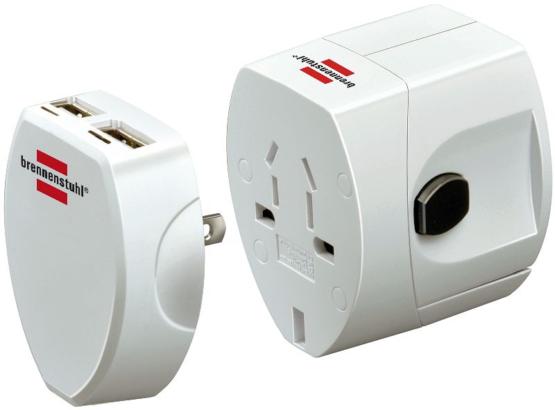  Weltreisestecker BWA USB  1/Stck  ,L?nge:15,500 ,Breite:6,000 ,H?he:22,000 