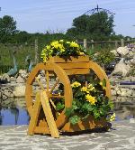 Holz Blumenrad