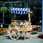 Holz Marktwagen