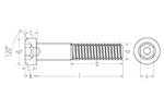 Zylinderschrauben DIN 6912, Stahl 8.8 blank - M 6