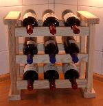 Holz Kchenweinregal Bordeaux