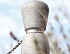 C+K-Begrenzungspfosten mit Kettenbefestigung aus Edelstahl