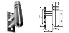 FACO Gelnder-Stecksystem Wandhalter