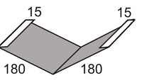 Luxmetall Kehlblech Nr.15 fr LM D-Tile 1060