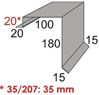 Luxmetall Ortgang Nr. 8 fr LM D-20/138 und 35/207