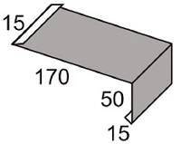 Luxmetall Traufkappe Nr. 20 fr LM D-20/138, 35/207 und 18/76
