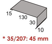 Luxmetall Windleitblech fr LM D-20/138, 35/207 und 18/76