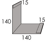 Luxmetall Aussenecke (Fassade) fr LM D-20/138, 35/207 und 18/76