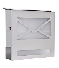 <b>HEIBI</b> Briefkasten mit Zeitungsfach und Glasfront