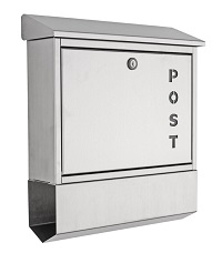 <b>HEIBI</b> Briefkasten mit Zeitungsfach, Edelstahl