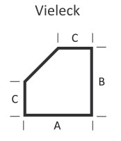 <b>KLEINING</b> Bodenplatte fr Kaminofen (Vieleck)