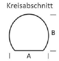 <b>KLEINING</b> Bodenplatte fr Kaminofen (Kreisabschnitt)