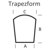 <b>KLEINING</b> Bodenplatte fr Kaminofen (Trapezform)