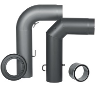 <b>KLEINING</b> Rauchrohre aus Stahl, (  180 mm) innenliegend gemufft