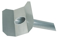<b>ALTVATER</b> Wasserspeier Alu mit 45 abgewinkelter Klebeplatte (Rohrlnge 800mm)