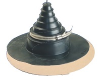 pipe/in  aus EPDM fr Rohreinlufe 1 zoll - 6 zoll (Flansch)