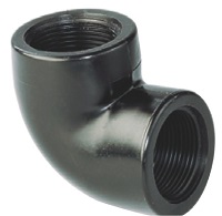 AQUIVA PVC Winkel 90, grau