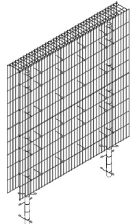<b>BLICKS PROFESSIONAL</b> Gabionen (Anbaumodul) Tiefe 23cm
