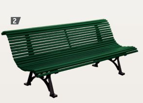 Sitzbank HRITAGE mit Rckenlehne