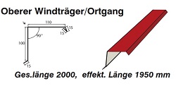 Ortgangblech 100/110 mm[Polmetal]