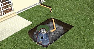 Retentionszisterne Flachtank Platin