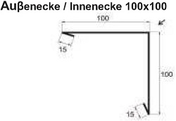Aussenecke/Innenecke 100x100mm [Polmetal]