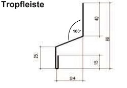 Tropfleiste klein [Polmetal]
