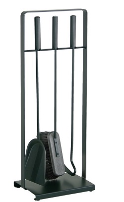 HEIBI Kaminbesteck, schwarz, 3-teilig, 64 cm