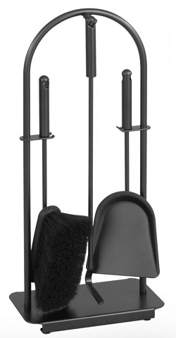 HEIBI Kaminbesteck, schwarz, 3-teilig, 57 cm
