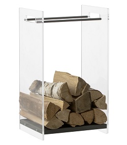 HEIBI Dekorativer Holzkorb aus Glas