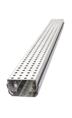 Drnagerinne Interna<br> inklusive Rost mit runder Perforation aus feuerverzinktem Stahl oder Edelstahl (V2A)