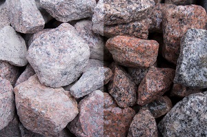 Schottischer Granit Steinschlag