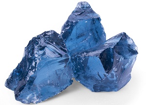 Glas Gabionenstein Royal Blue