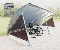 Halbmond-berdachung mit Fahrradstnder