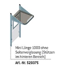 CONVI-Wartehalle MINI - mit und ohne Seitenverglasung