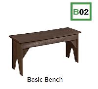 C.R.P. Einfache Bank/Basic Bench B02 (Muskoka)